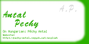 antal pechy business card